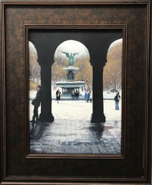 Angel of the Waters, Winter, Bethesda Fountain
