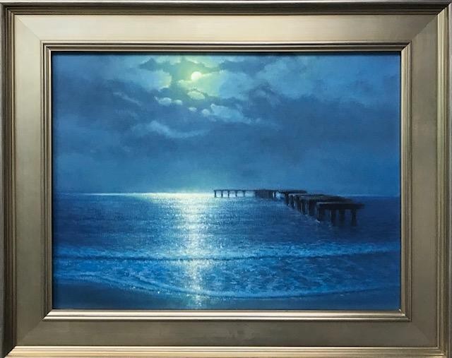 Moonlit Fishing Pier