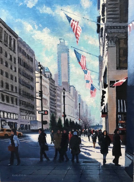 Sunny Afternoon, 5th. Ave. Flags